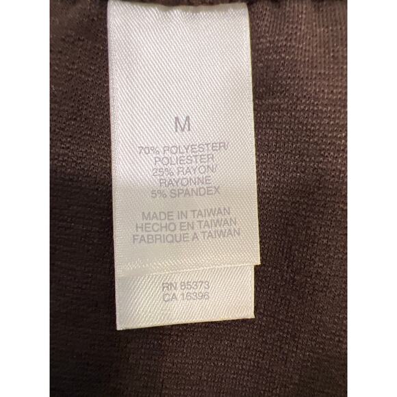NWT First Issue Women’s Pattern Mix Knit Pull On Dress Maxi Skirt Size M Brown - Picture 6 of 6
